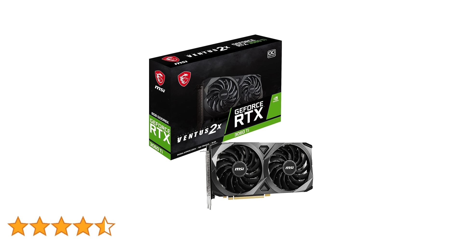 (訳あり)GeForce RTX 3060 Ti VENTUS 2X OC Amazon | MSI グラフィックスボード GeForce RTX 3060 Ti VENTUS 2X